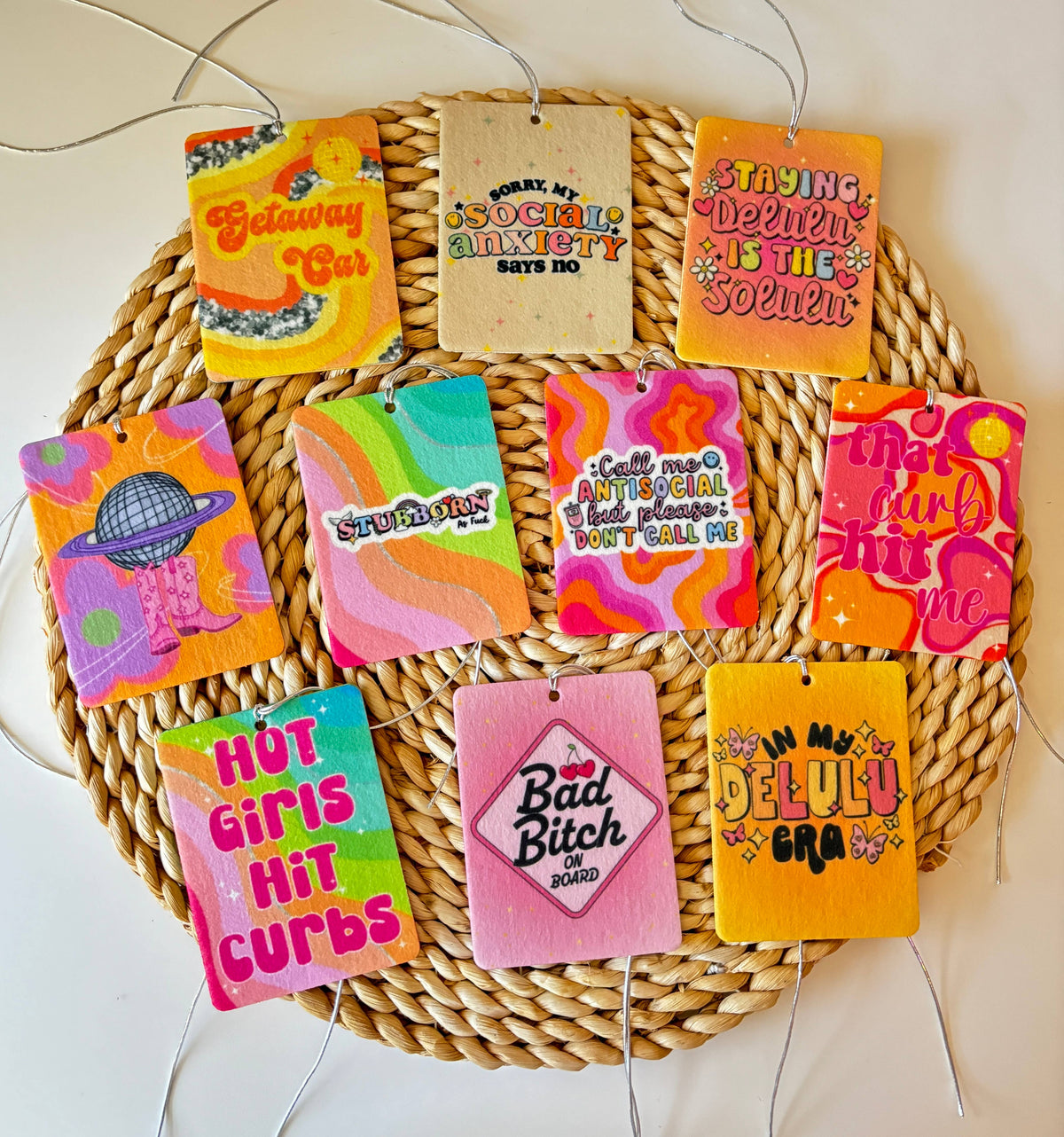 Girly Preppy Felt Freshies Boutique Freshie Air Freshener