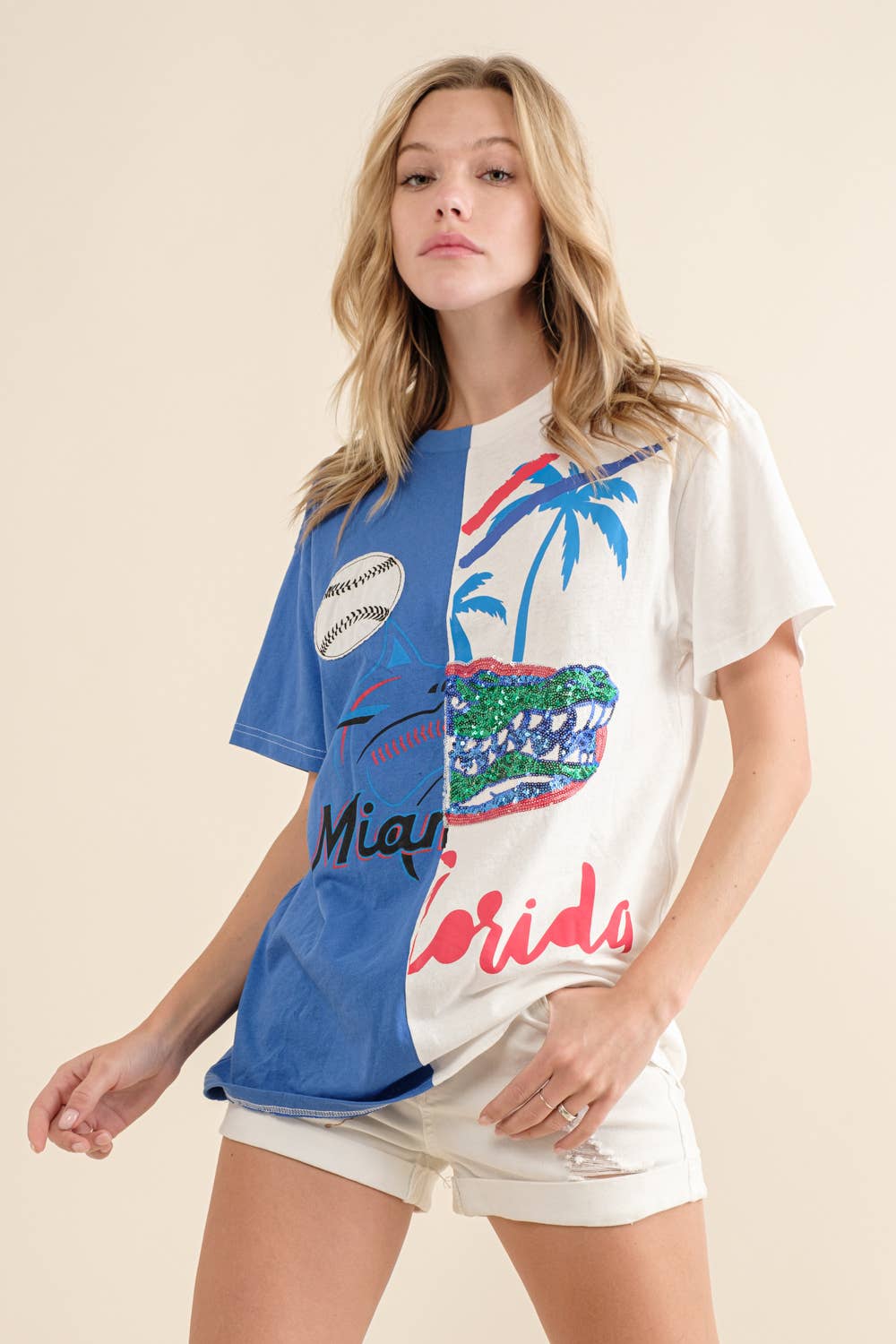 32672T - Colorblock Game Day Graphic T Shirt