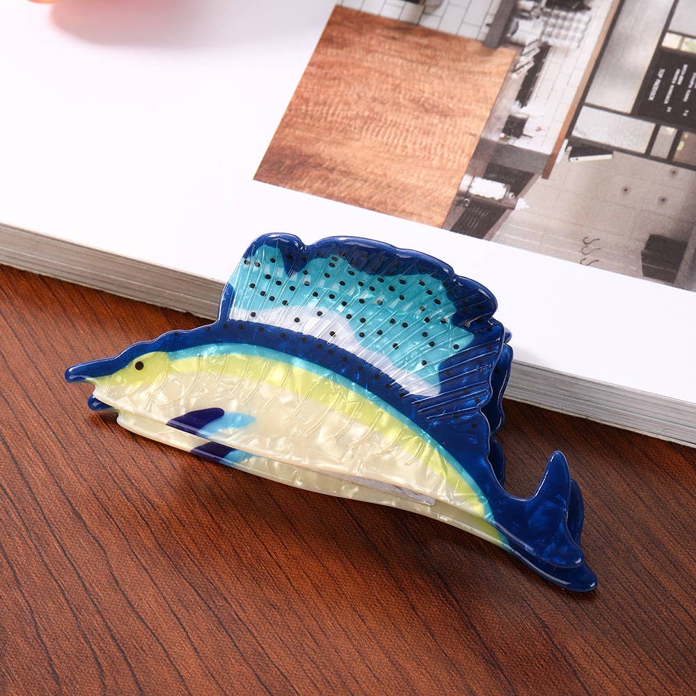 Funny Sea Fish Shaped Hair Claw Clip Vacation Hair Clip