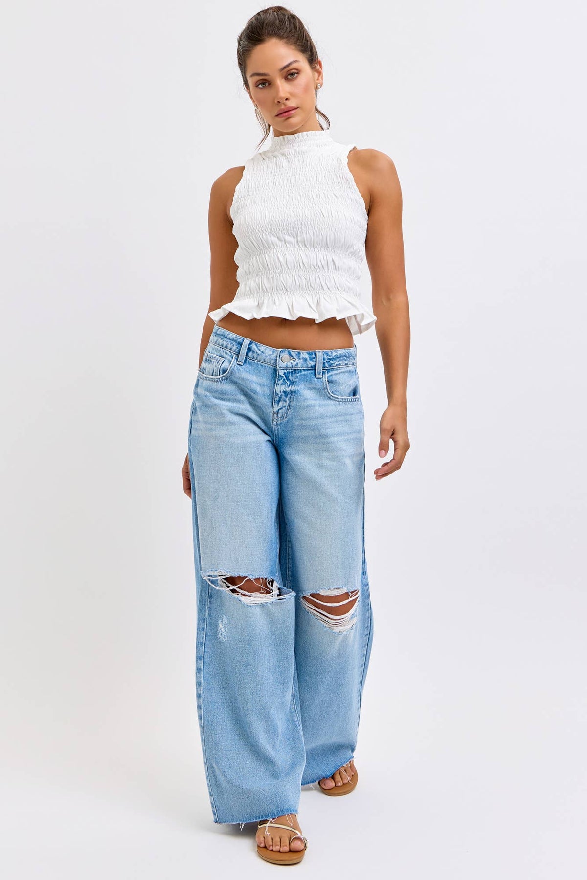 Low Rise Wide Leg