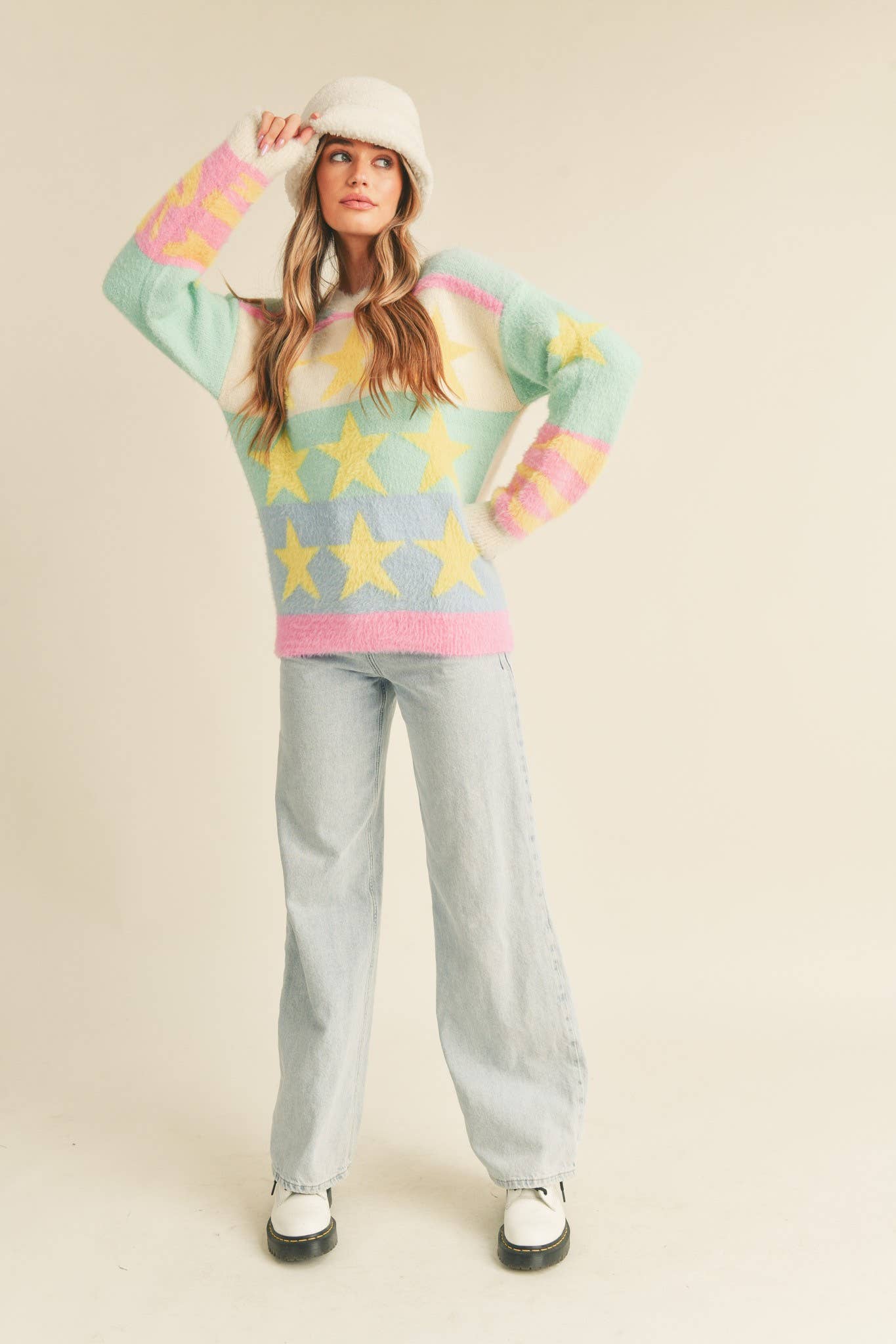 Fuzzy Fun Star Sweater