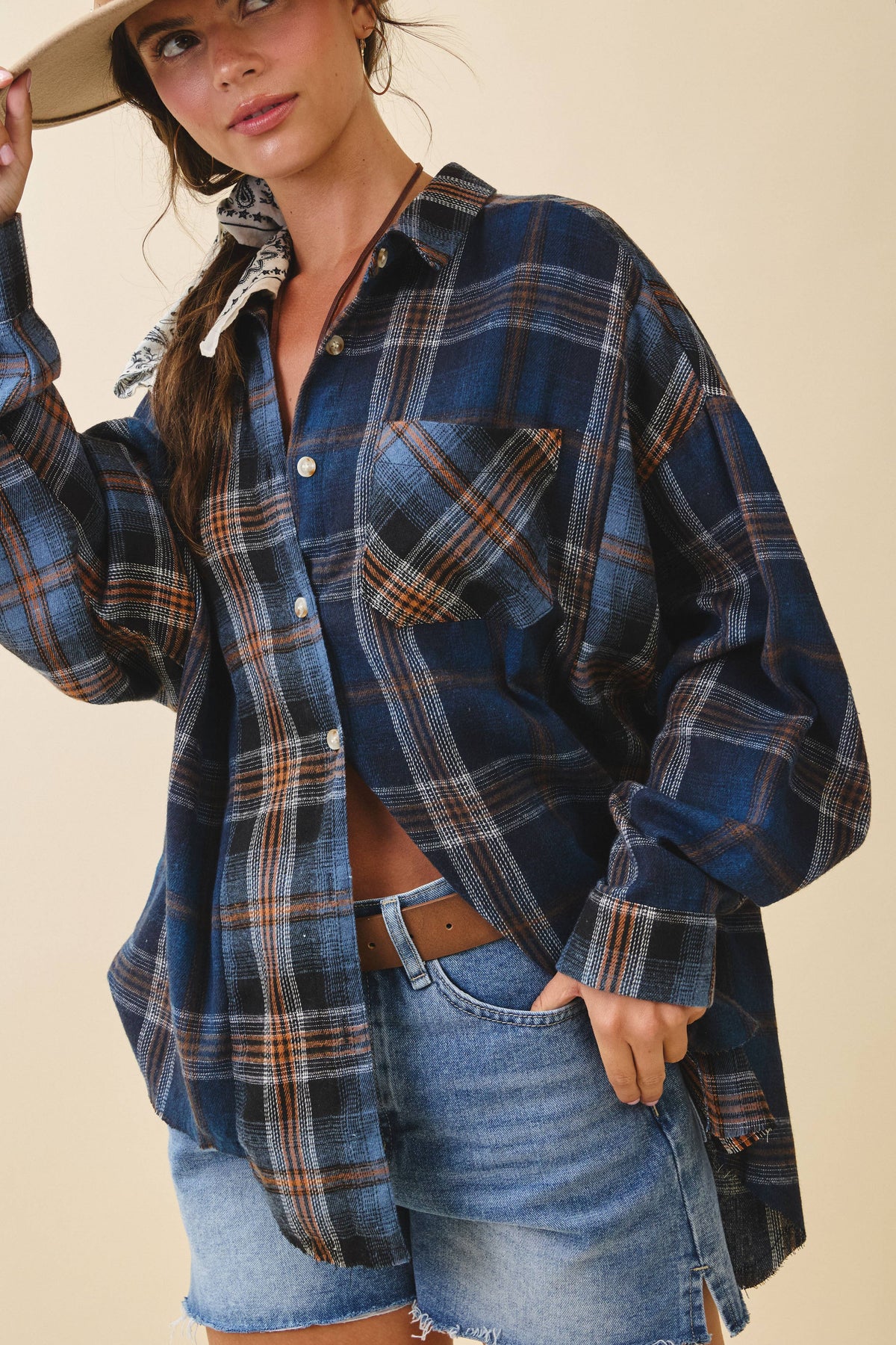 8376EN Kambrie Plaid Flannel Shirt 1