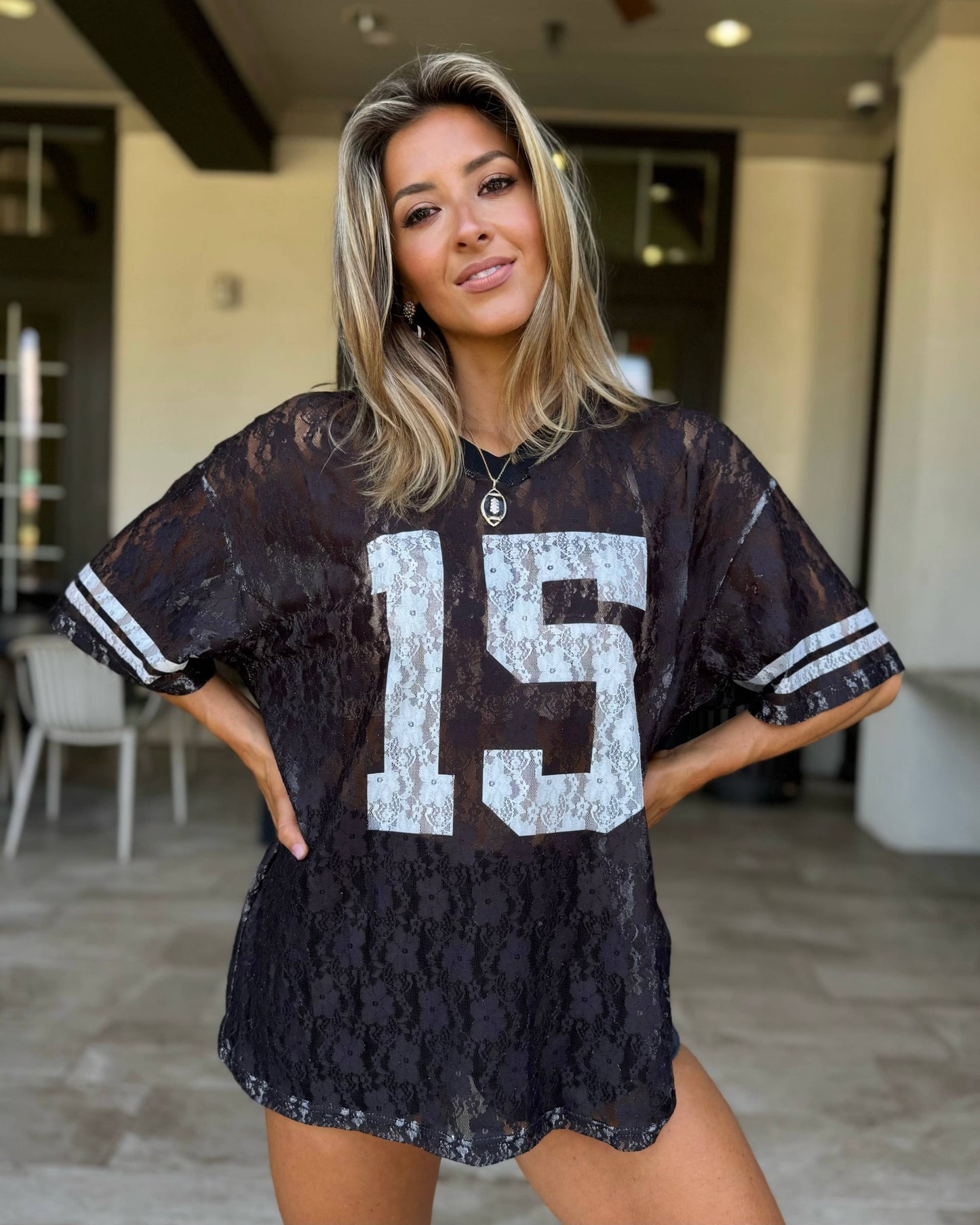 Black Lace "It's Game Time" Jersey