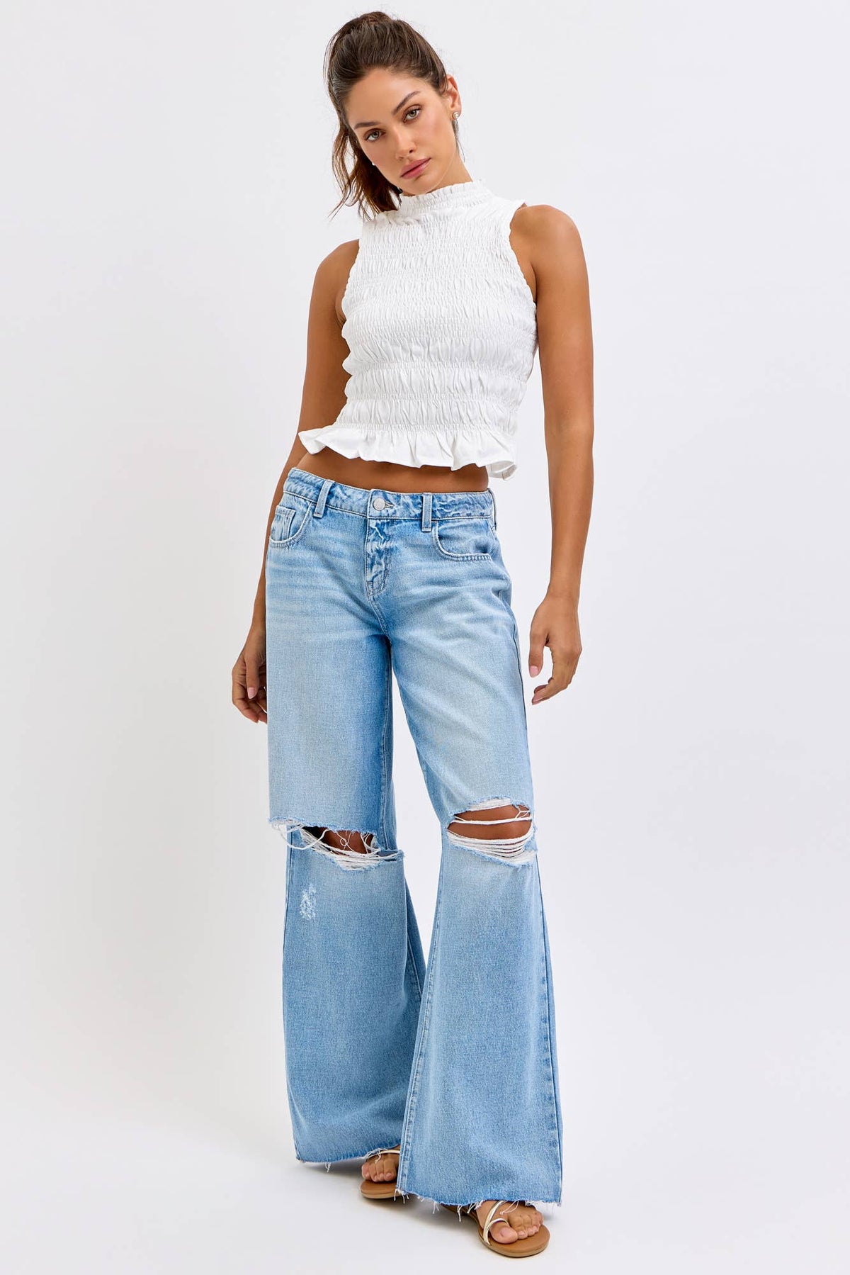 Low Rise Wide Leg