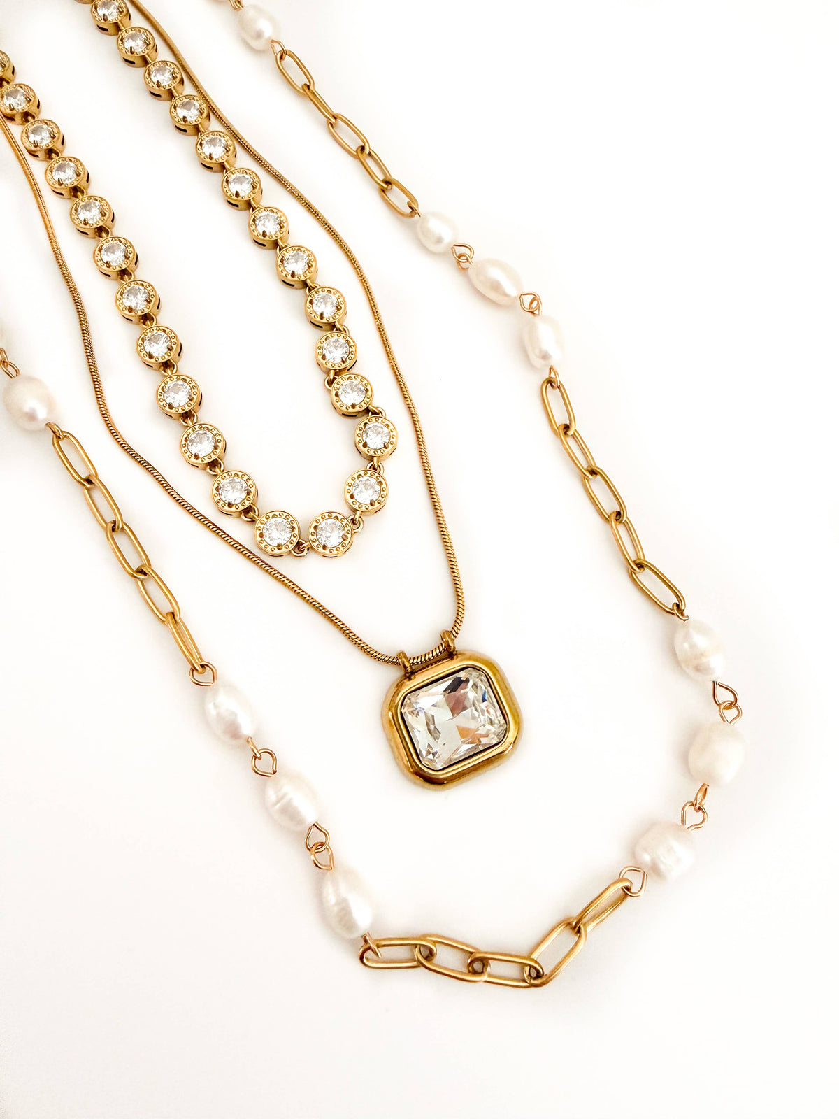 Golden Halo Necklace Water Resistant
