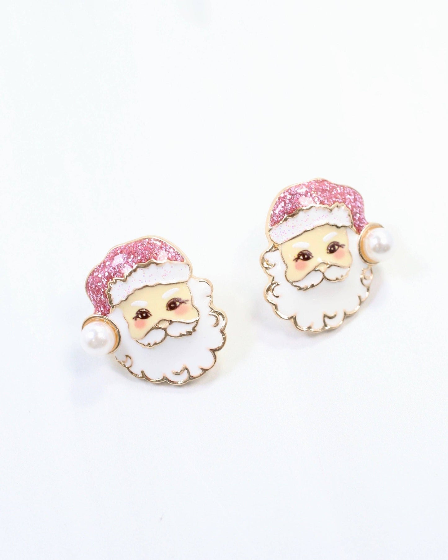 I Believe Santa Earring Pink