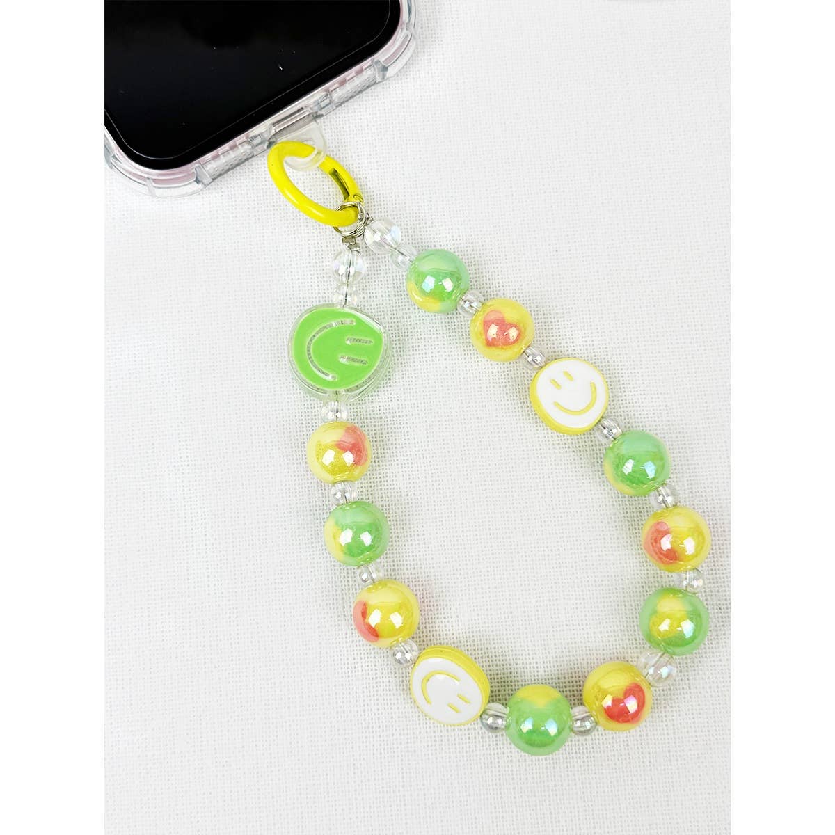 Green Palette Mixed Charm keychain and wrist strap