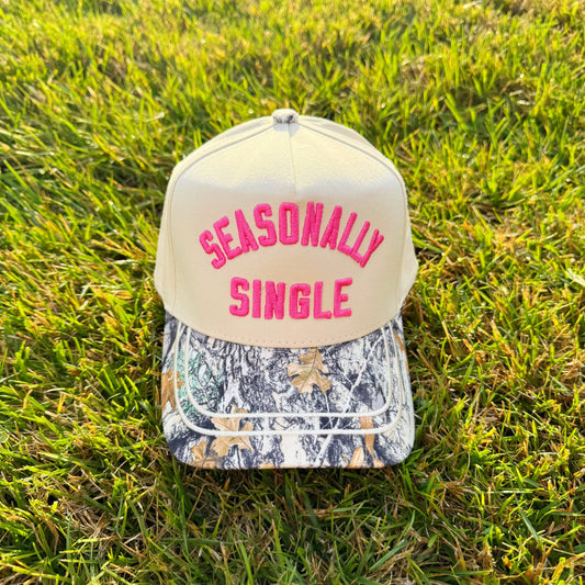 Seasonally Single Camo Hat