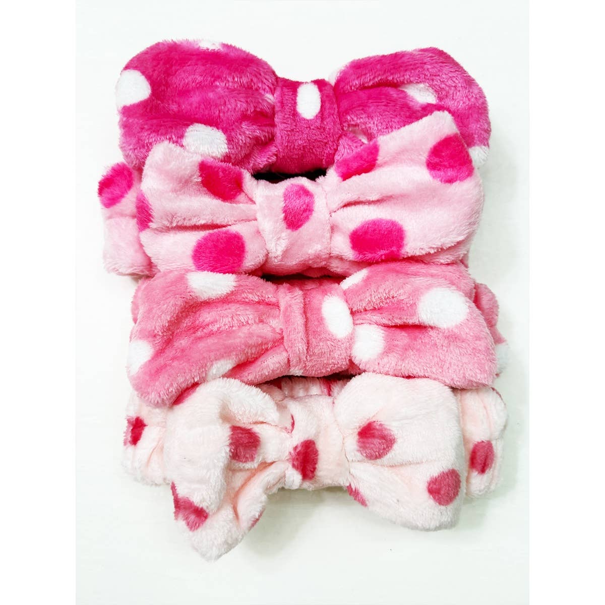 Pink Shades of Polkadot Facial Spa Headband