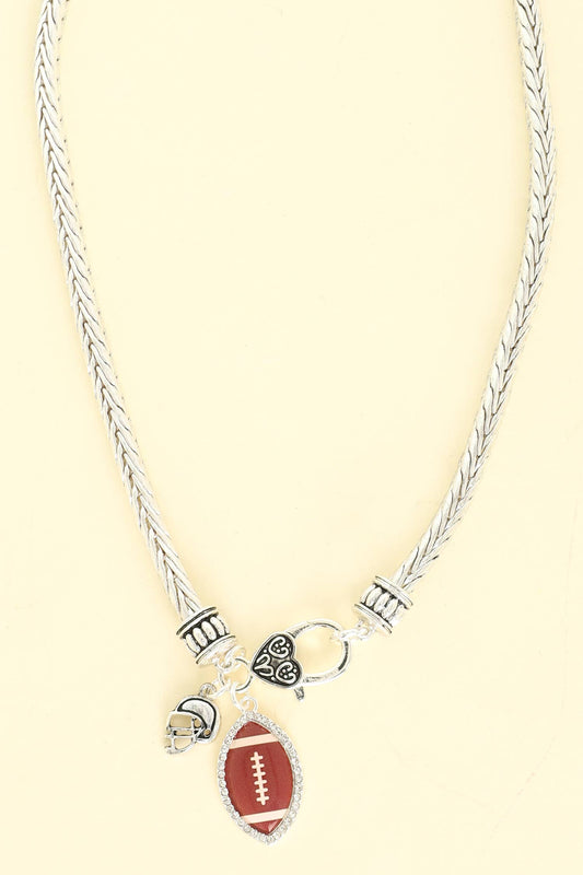 Game Day Football Charm Necklace