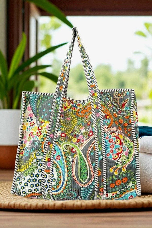 Fabien Paisley Print Tote Bag