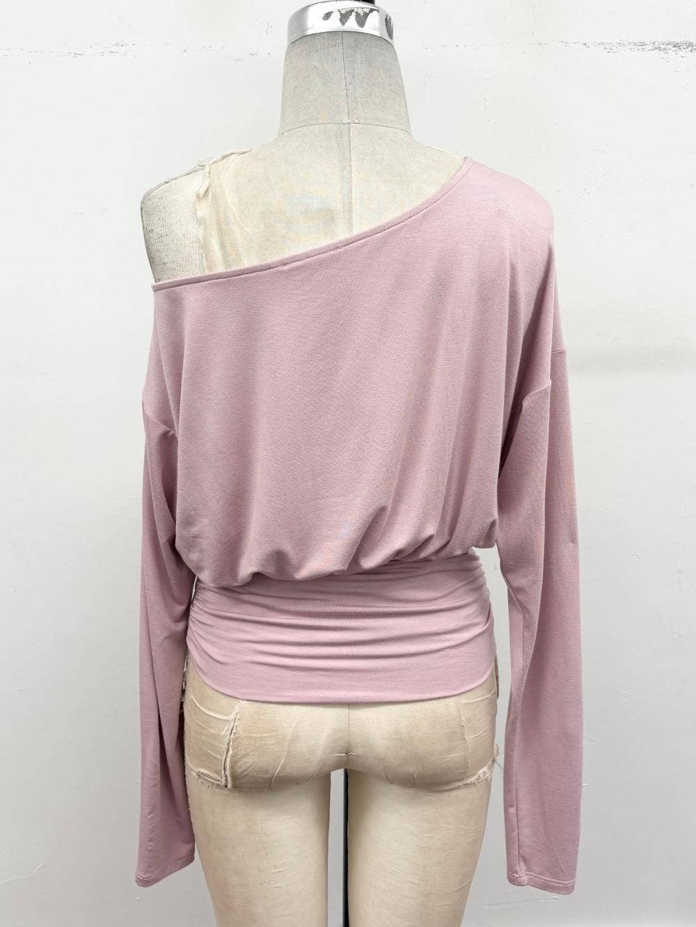 Fall Off-the-Shoulder Dolman Knit Top