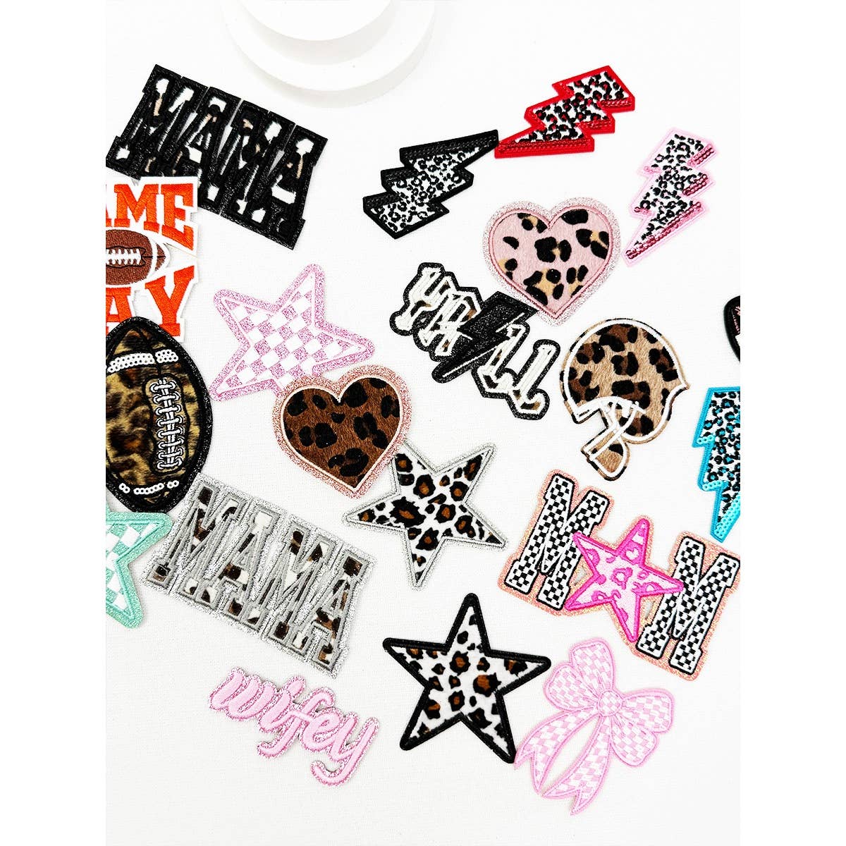 MAMA and GAME DAY Theme DIY Iron On Patches