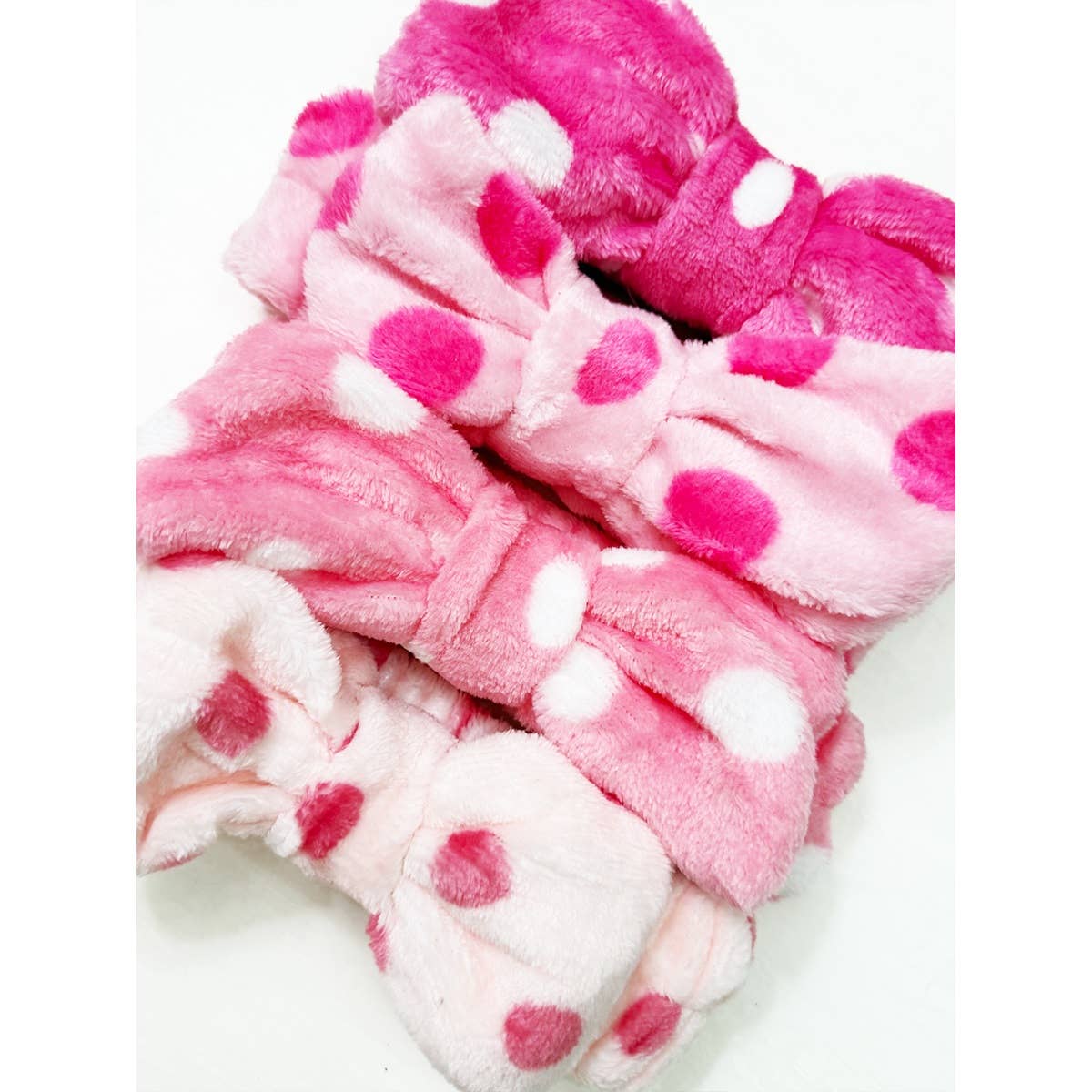 Pink Shades of Polkadot Facial Spa Headband