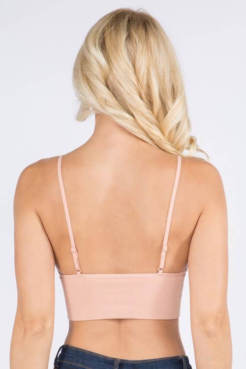 Ribbed Seamless Longline Bralette