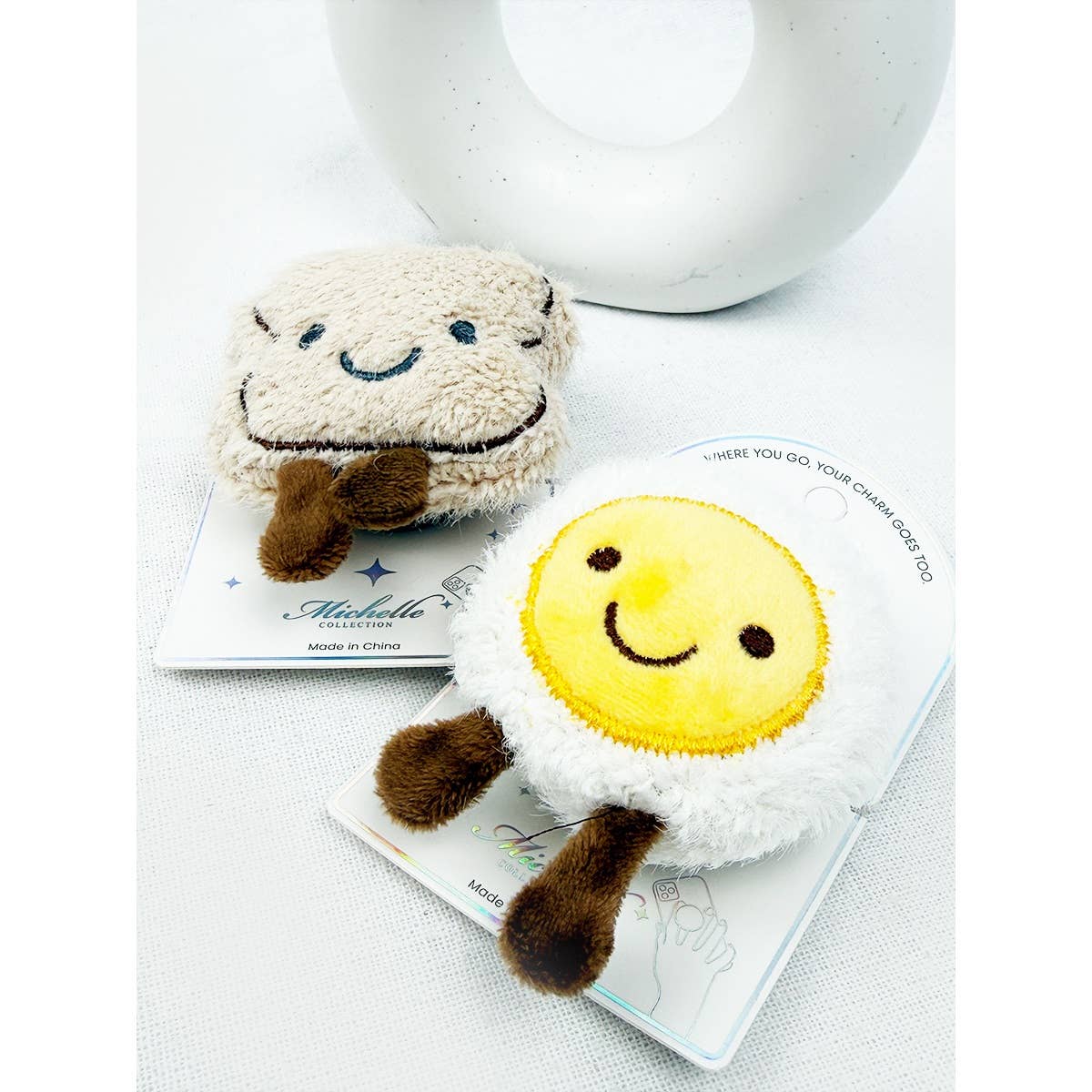 Fluffy Bear Design Mobile Phone Grip Holder
