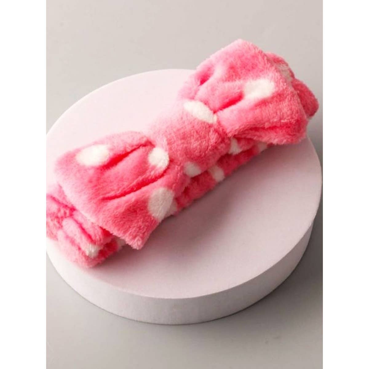 Pink Shades of Polkadot Facial Spa Headband