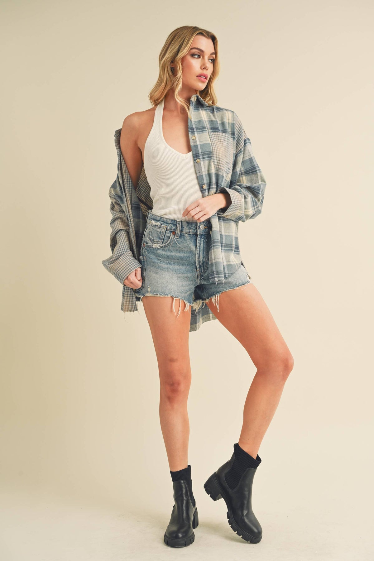 8376EN Kambrie Plaid Flannel Shirt 1