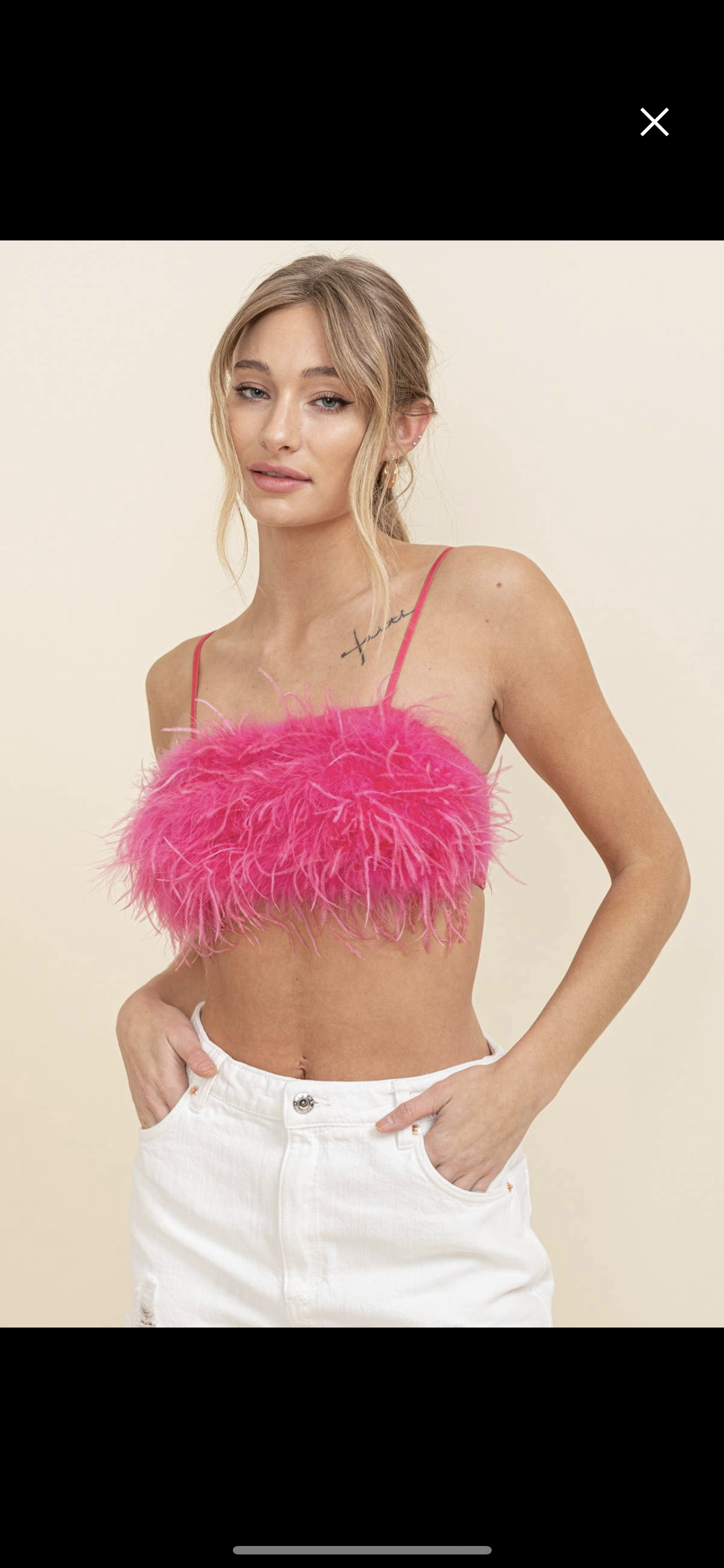 Hot Pink Fur Crop